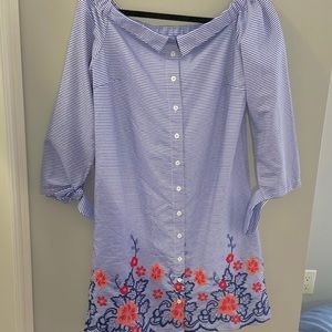 Lori Michaels Off the Shoulder Rose Summer Dress